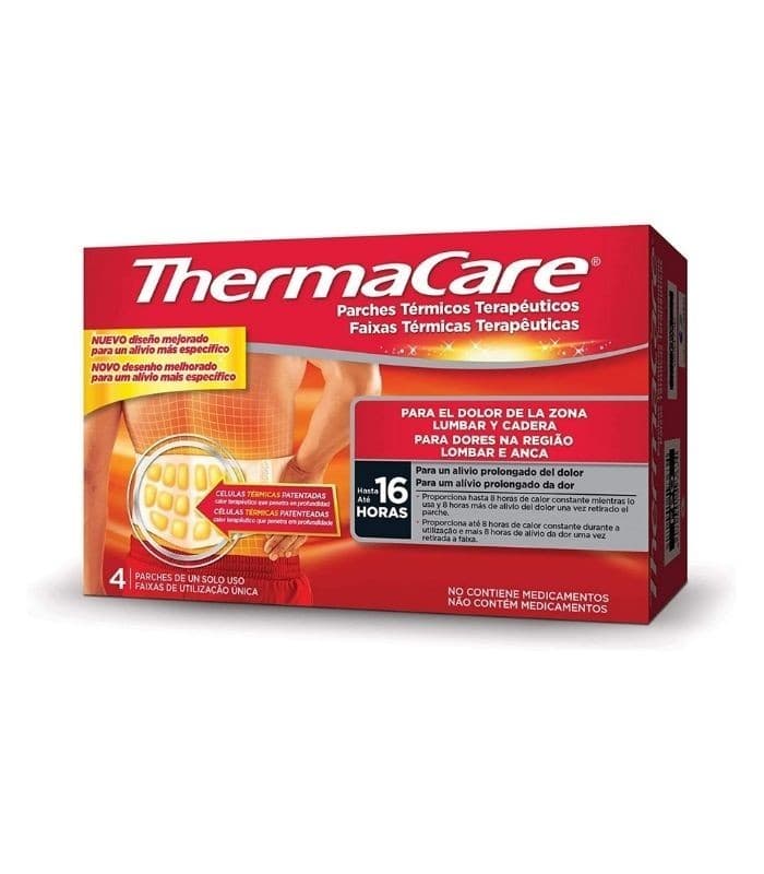 Thermacare Parche Termico Zona Lumbar Cadera 4 Parches