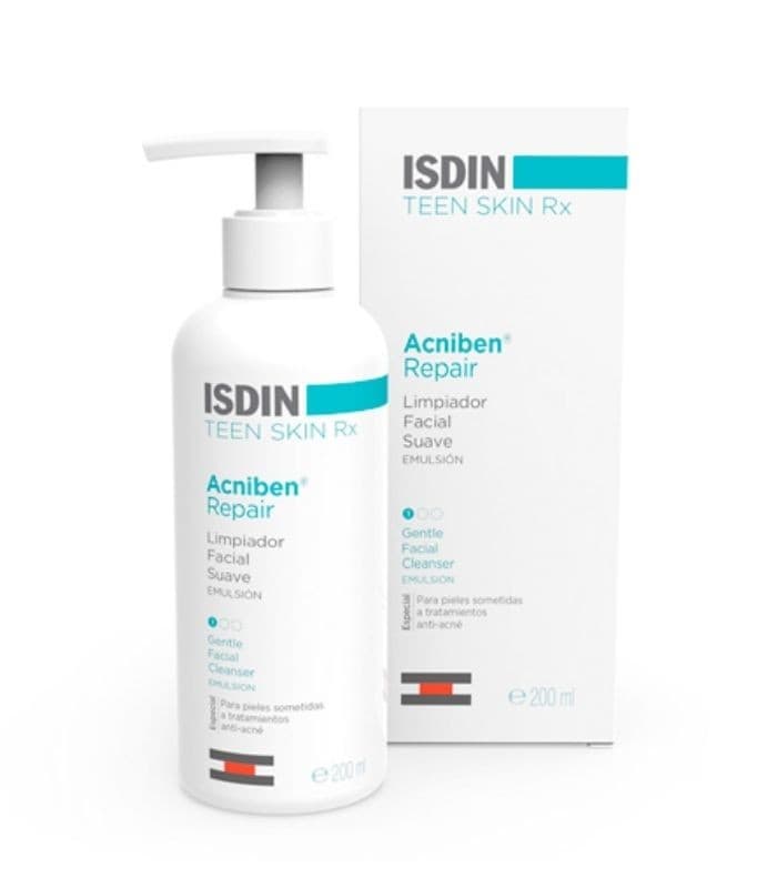 Acniben Repair Limpiador Facial Suave Emulsion Isdin Teen Skin Rx 1 Envase 180 ML