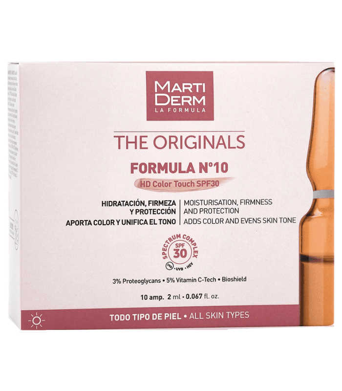 Martiderm Formula Nº 10 Hd Color Touch SPF 30 10 Ampollas 2 ML