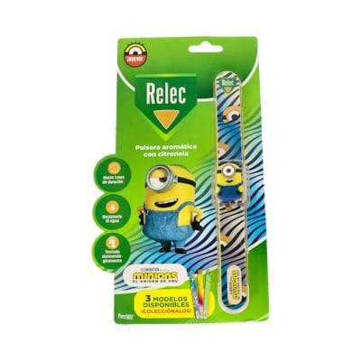 Relec Pulsera Aromatica 1 Unidad Minion Estampado Azul