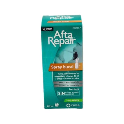 Afta Repair Spray Bucal 1 Envase 20 ML Sabor Menta