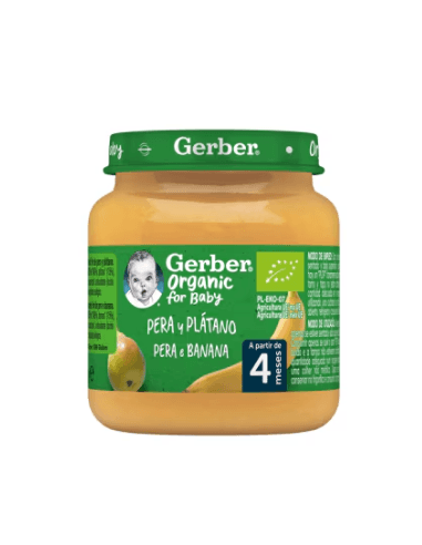 Gerber Organic Puffs Cereales con Platano 1 Lata 35 G