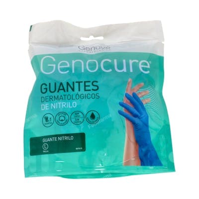 Guantes de Nitrilo Genocure Dermatologico Talla L/8 1 Par