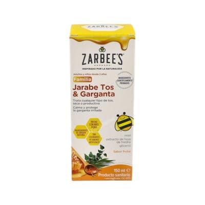 Zarbees Jarabe Familia Tos y Garganta 1 Frasco 150 ML