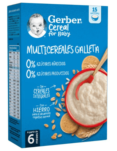 Gerber Multicereales 0% Azucares Añadidos 2 Estuches 270 G Duplo