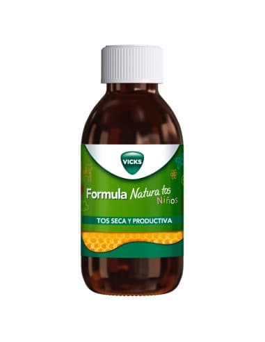 Formula Natura Tos Niños 1 Frasco 140 ML Sabor Miel y Fresa