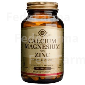 Solgar Calcio y Magnesio con Zinc 250 Comprimidos