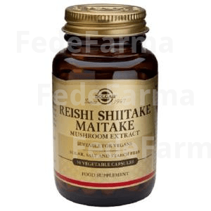 Solgar Reishi Shiitake Maitake Extracto de Hongo 50 Capsulas Vegetales
