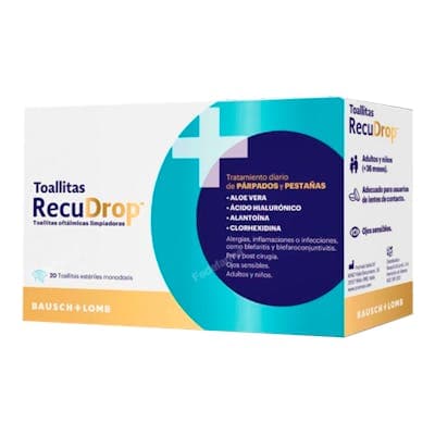 Recudrop Toallitas 20 Toallitas Monodosis