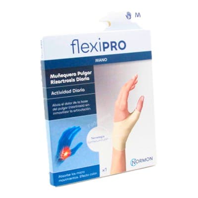 Muñequera Pulgar Rizartrosis Diario Flexipro Derecha 1 Unidad Talla M