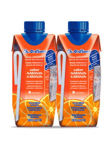 Bioralsuero 2 Tetrabriks 330 ML Sabor Naranja
