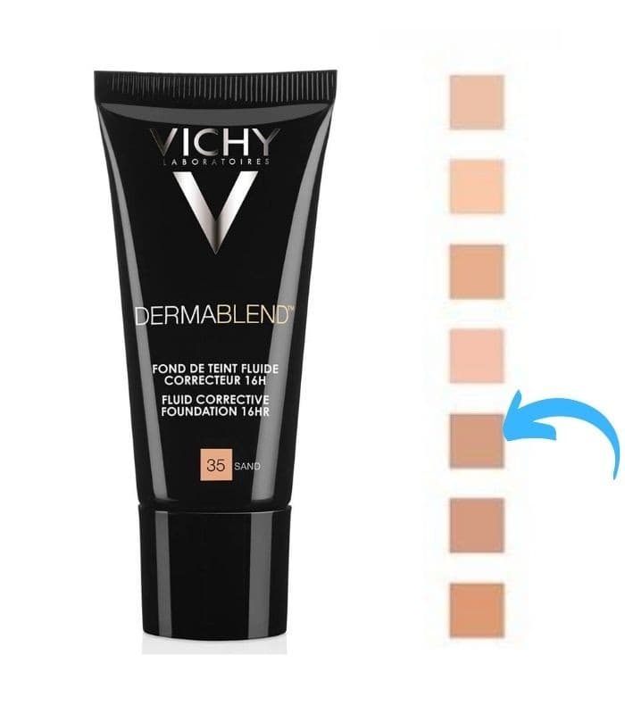 Dermablend Fondo de Maquillaje Corrector Vichy Cosmetica Correctora 1 Envase 30 ML Color 25 Nude