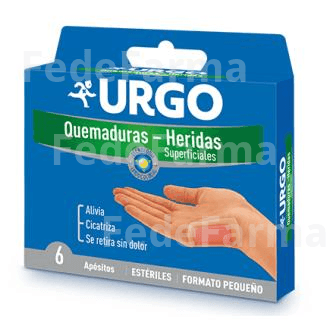 Urgo Quemaduras Heridas Superficiales 6 Apositos Formato Pequeño