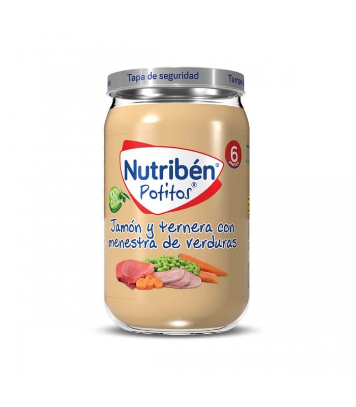 Nutriben Jamon Ternera Verdura 1 Potito Junior 200 G