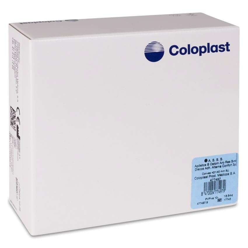Apositos B Ostom Aro Res Sint Discos Adh Alterna Confort 3p Convex <21-40 Mm 5 Unidades