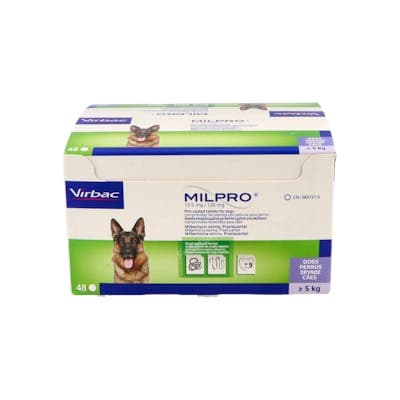 Milpro 12,5/125 MG 4 Comprimidos Recubiertos para Perros